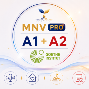 Alemán, Sí MNV PRO+ A1+A2+ Goethe