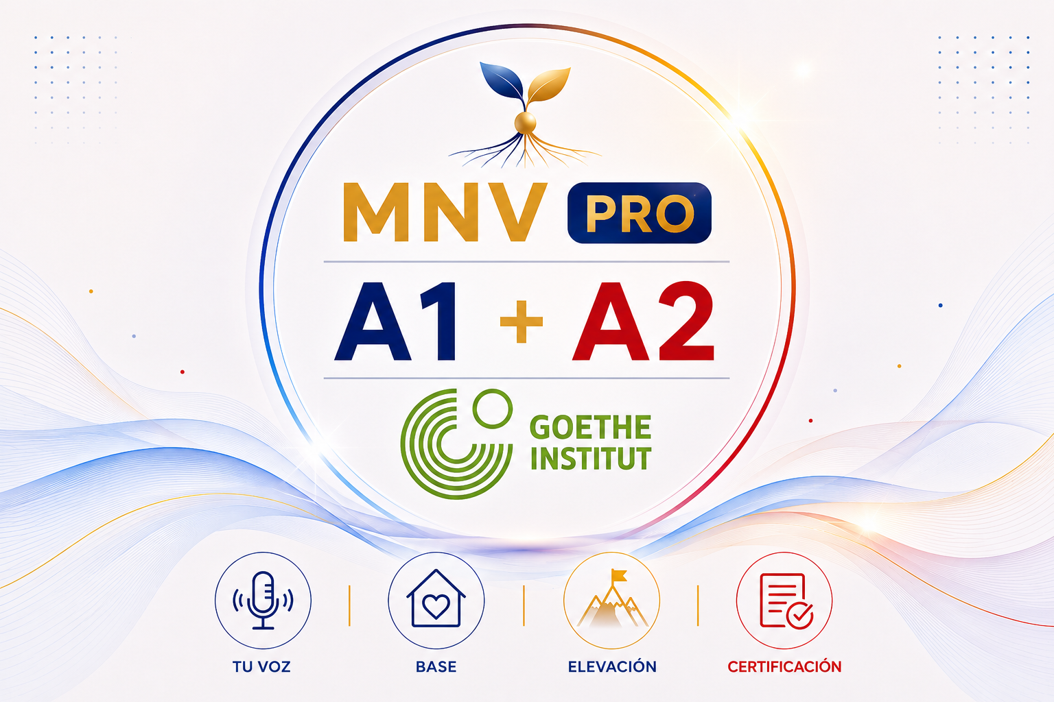 Alemán, Sí MNV PRO+ A1+A2+ Goethe